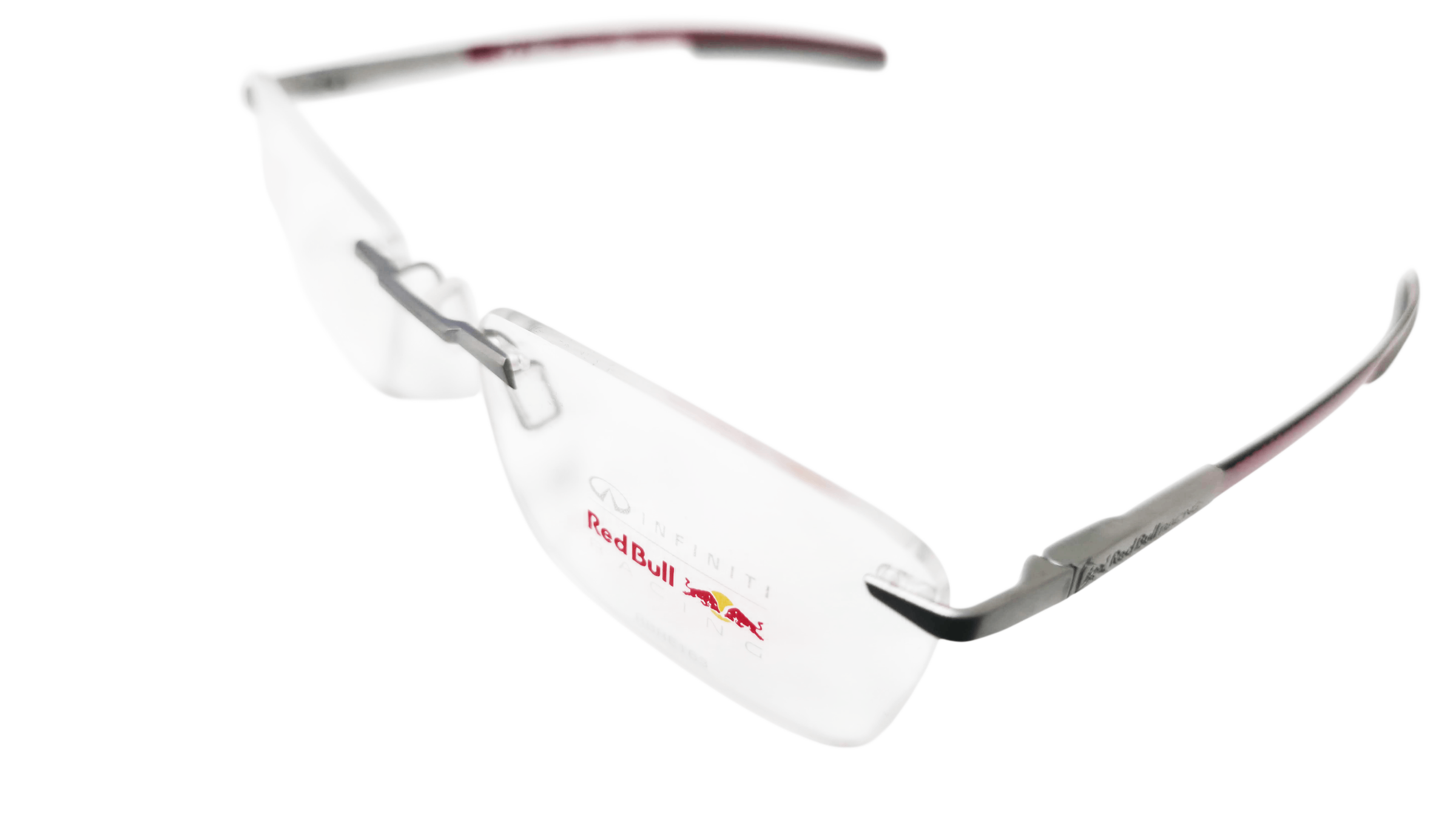 Red Bull Gray, Red Men's Rimless Frame | RBRE163-002 side-image