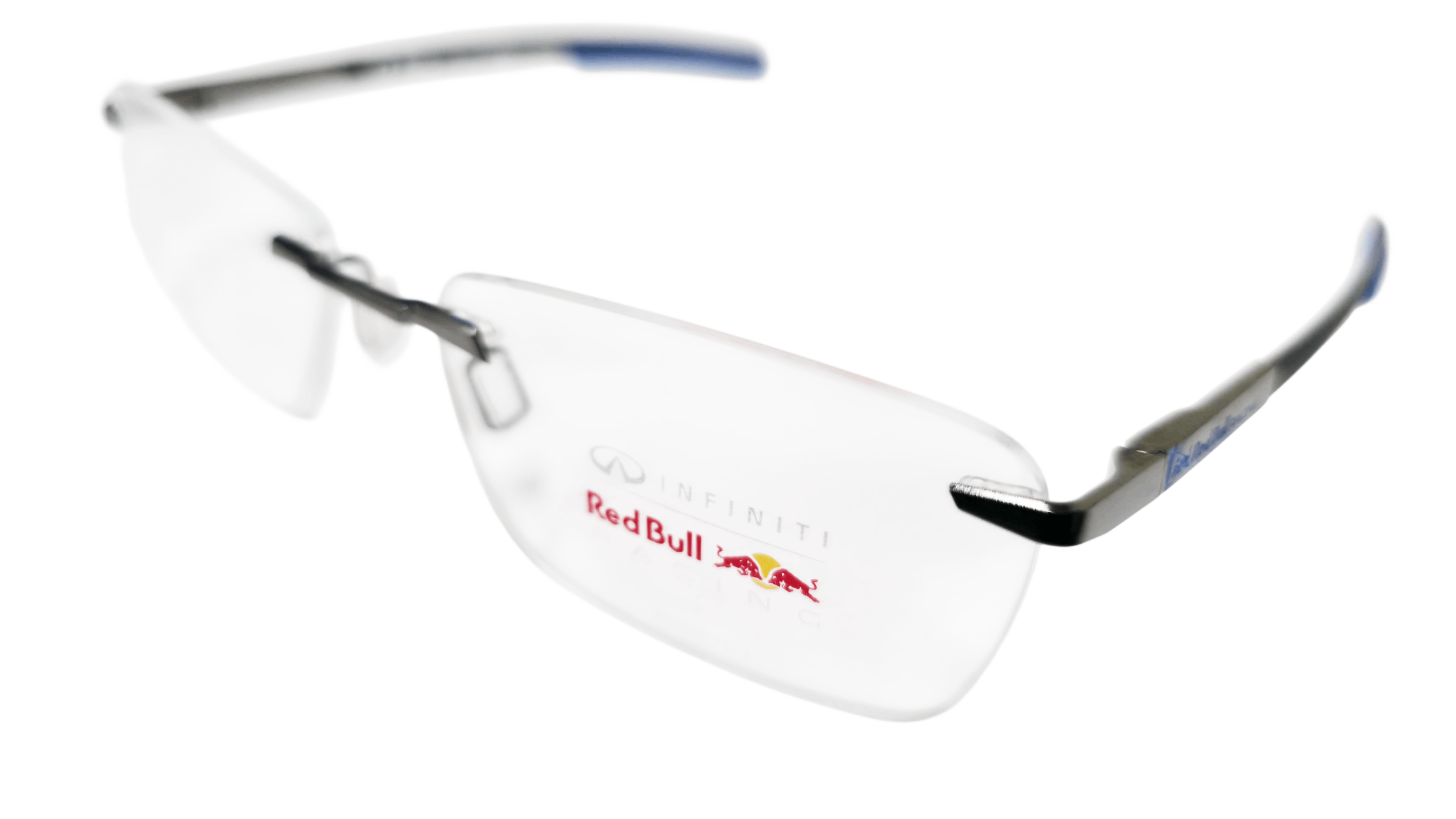 Red Bull Blue, Black Men's Rimless Frame | Rbre163-006 side-image