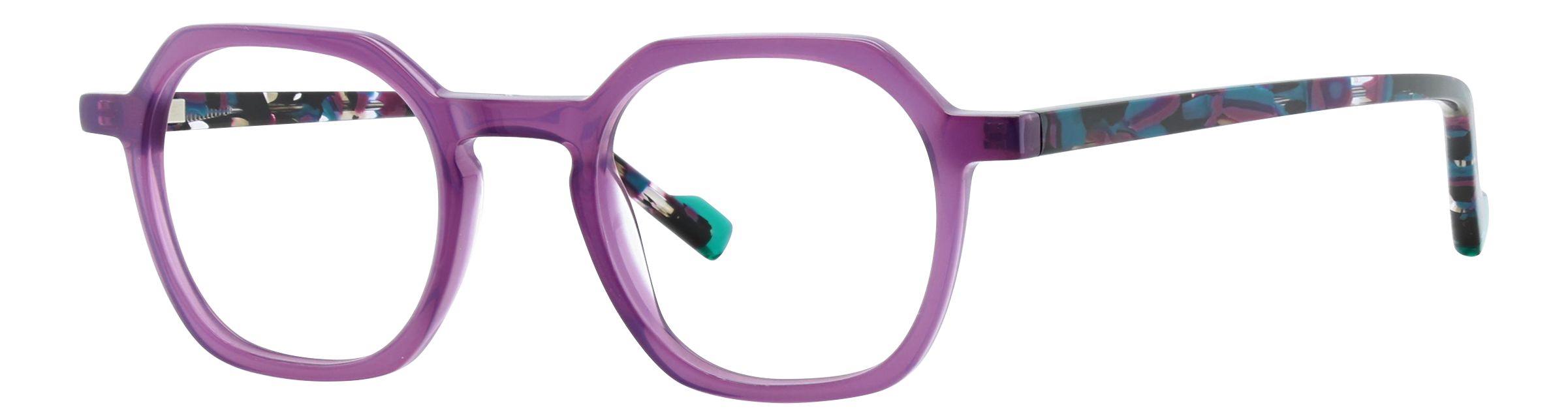 AIKO EYEWEAR Unisex's Full Rim Frame in Purple | 2223 side-image