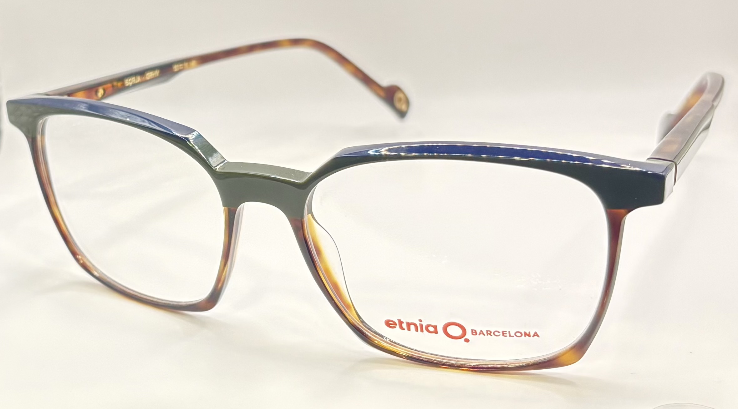 Etnia Barcelona Men's Full Rim Frame in Brown, Darkkhaki, Navy | Borja side-image