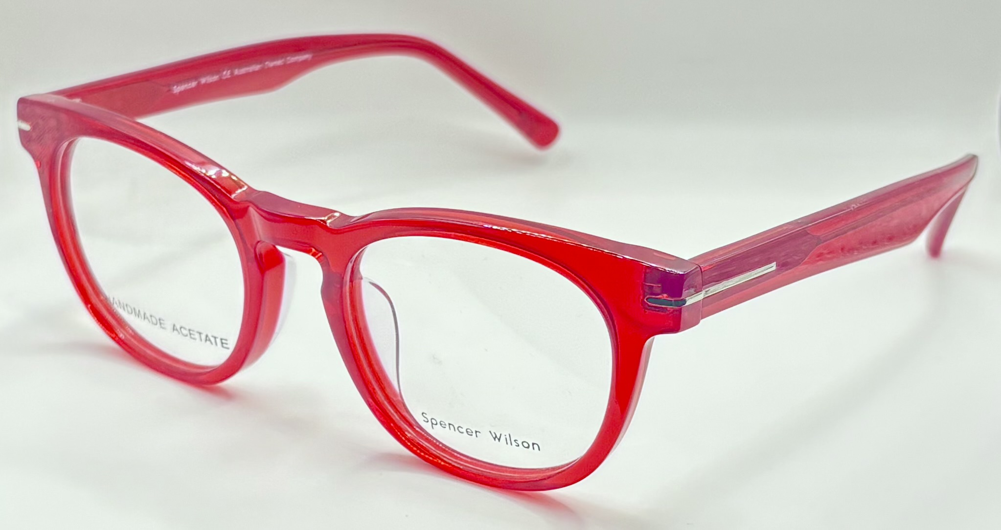 Spencer Wilson Unisex's Full Rim Frame in Red | Reno side-image