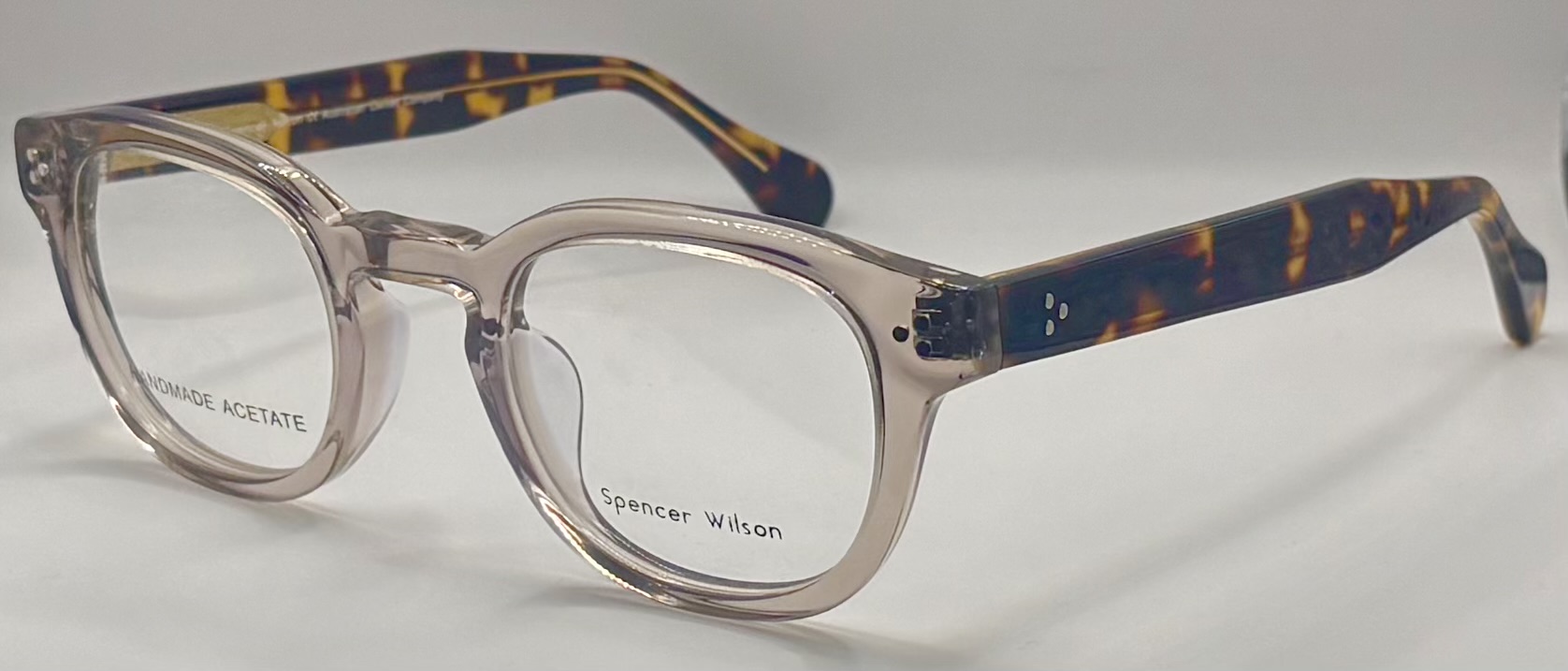 Spencer Wilson Unisex's Full Rim Frame in Brown, Beige | Amsterdam side-image
