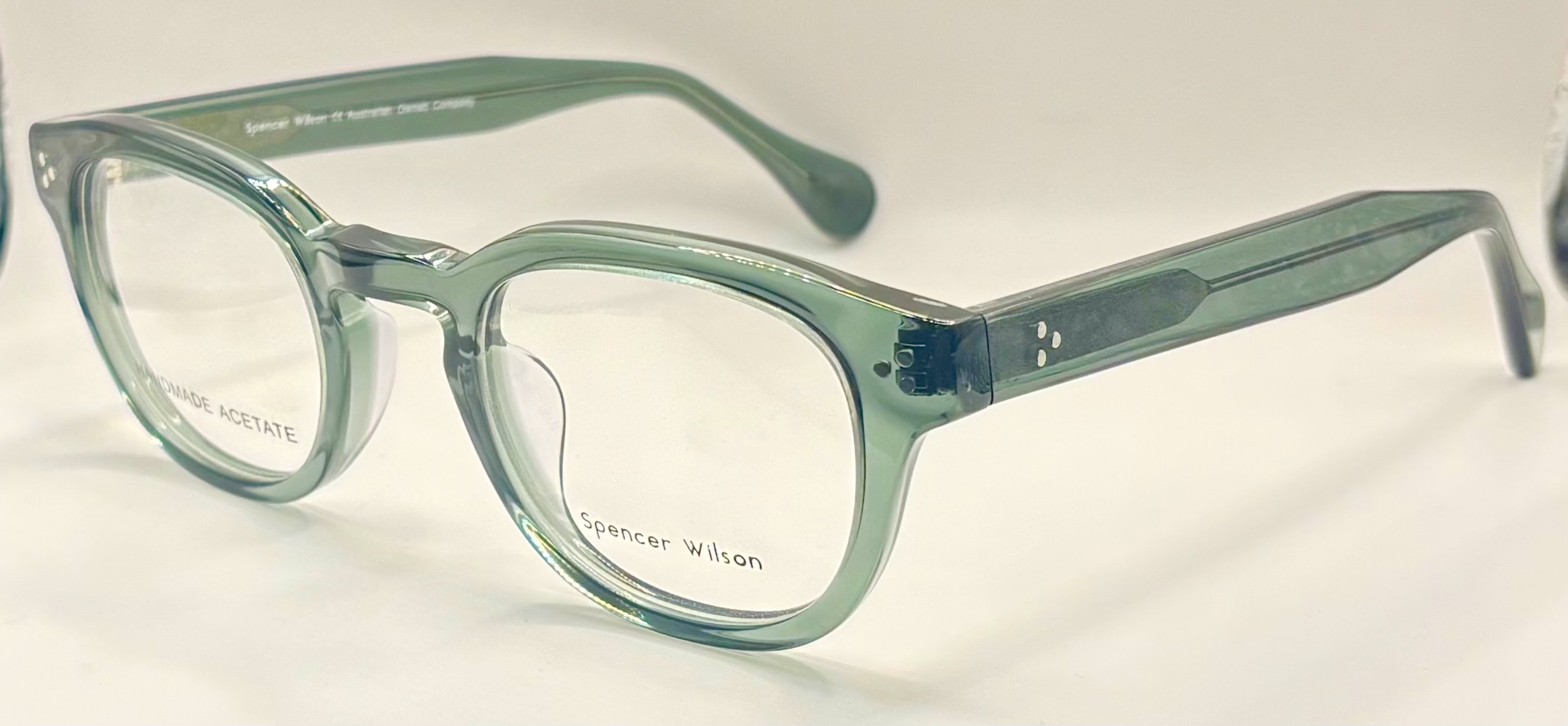 Spencer Wilson Unisex's Full Rim Frame in Darkgreen | Amsterdam side-image