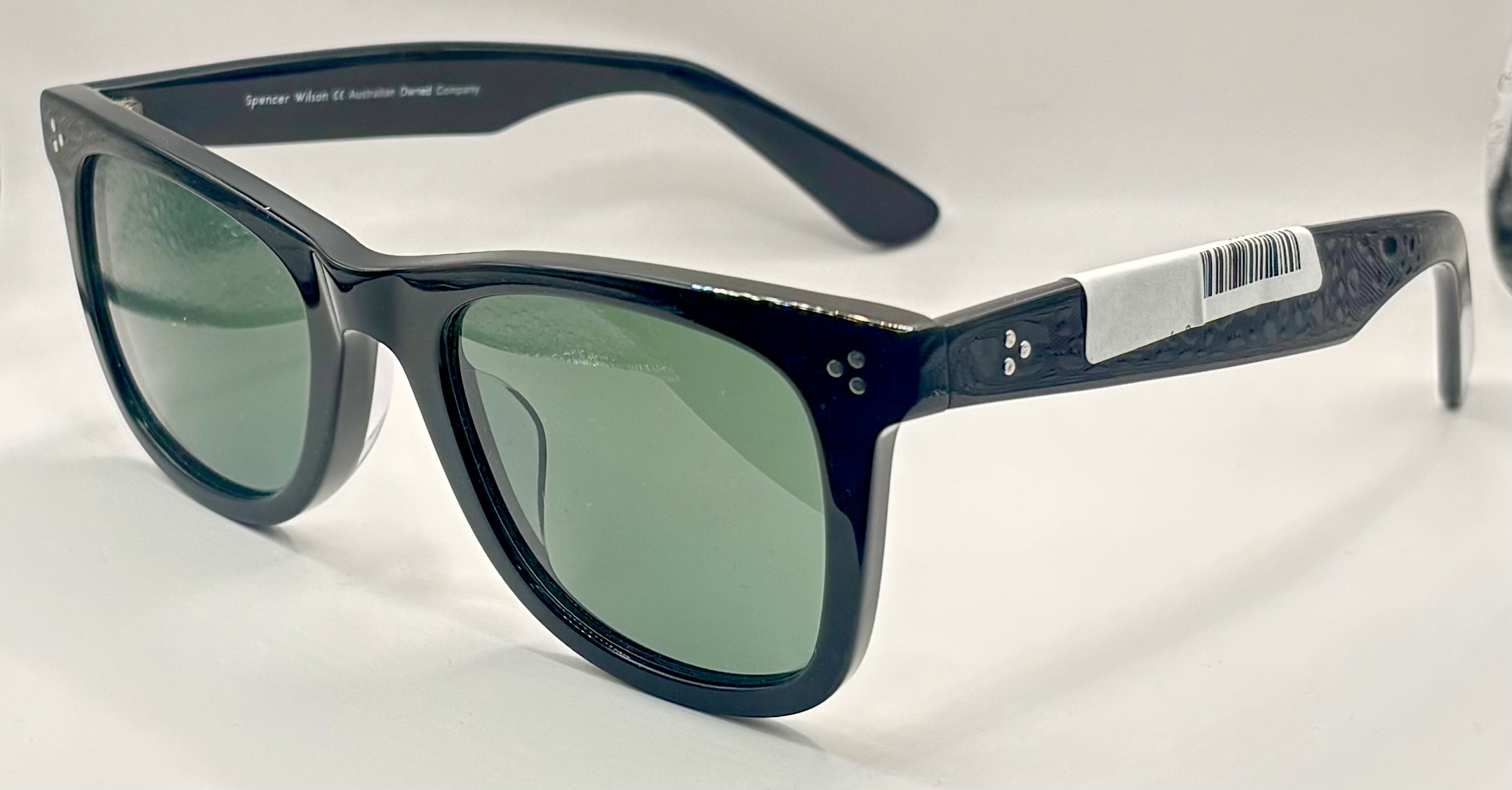 Spencer Wilson Men's Full Rim Sunglass in Black | Cla side-image
